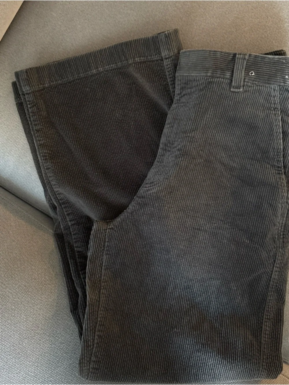 Comptoir Des Cotonniers Corduroy Pants in Charcoal - Picture 8 of 9